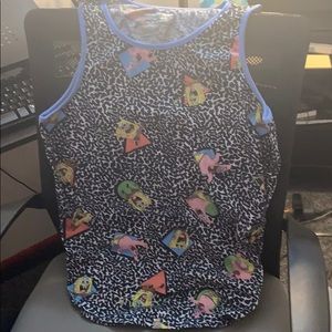 Men’s spongebob and Patrick tank top